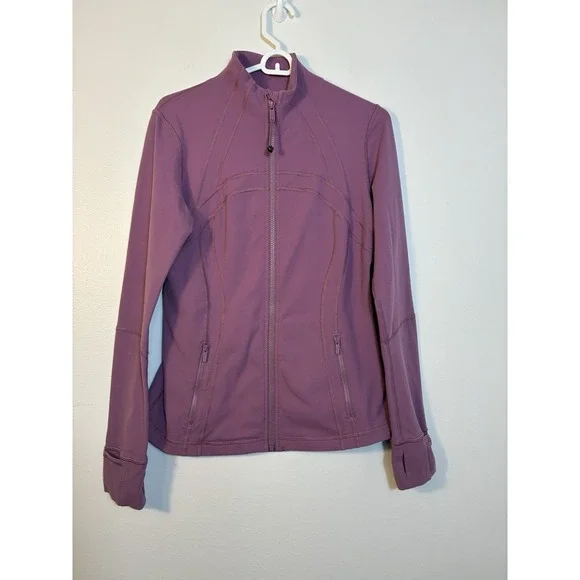 Lululemon Define Jacket Full Zip Sz 10 Light Purple Athletic Has Wash Wear - Picture 2 of 9